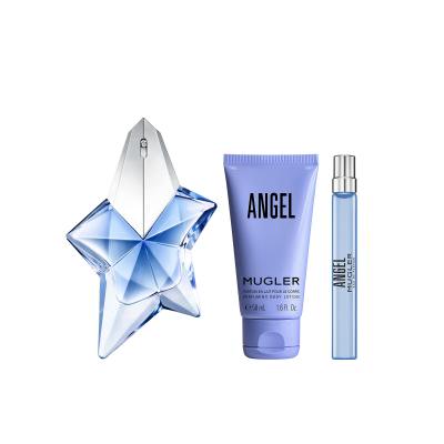 Mugler Angel Darilni set parfumska voda 50 ml + parfumska voda 10 ml + losjon za telo 50 ml za ponovno polnjenje