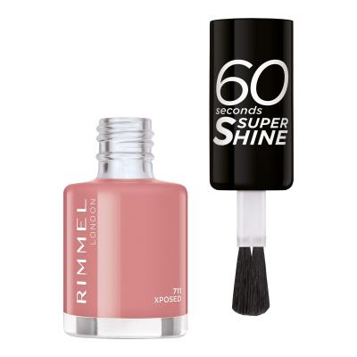 Rimmel London 60 Seconds Super Shine Lak za nohte za ženske 8 ml Odtenek 711 Xposed