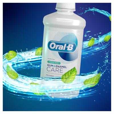 Oral-B Gum &amp; Enamel Care Fresh Mint Ustna vodica 500 ml