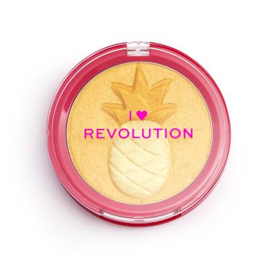 Makeup Revolution London I Heart Revolution Fruity Highlighter Osvetljevalec za ženske 9,15 g Odtenek Pineapple