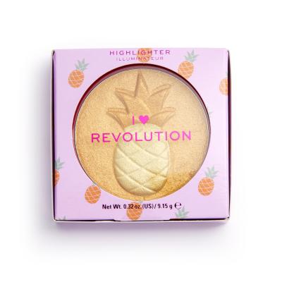 Makeup Revolution London I Heart Revolution Fruity Highlighter Osvetljevalec za ženske 9,15 g Odtenek Pineapple