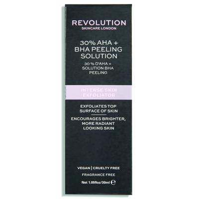 Revolution Skincare Skincare 30% AHA + BHA Peeling Solution Piling za ženske 30 ml