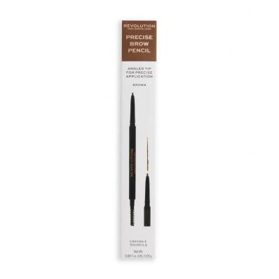 Makeup Revolution London Precise Brow Pencil Svinčnik za obrvi za ženske 0,05 g Odtenek Light Brown