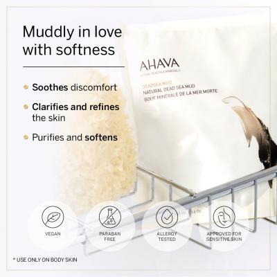 AHAVA Deadsea Mud Dermud Nourishing Body Cream Piling za telo za ženske 400 g