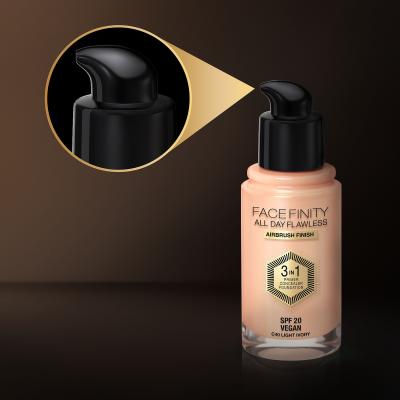 Max Factor Facefinity All Day Flawless SPF20 Puder za ženske 30 ml Odtenek N77 Soft Honey