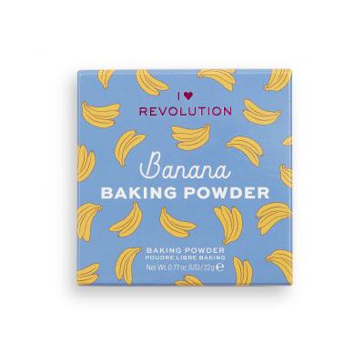 I Heart Revolution Loose Baking Powder Puder v prahu za ženske 22 g Odtenek Banana