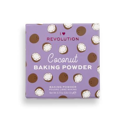 I Heart Revolution Loose Baking Powder Puder v prahu za ženske 22 g Odtenek Coconut