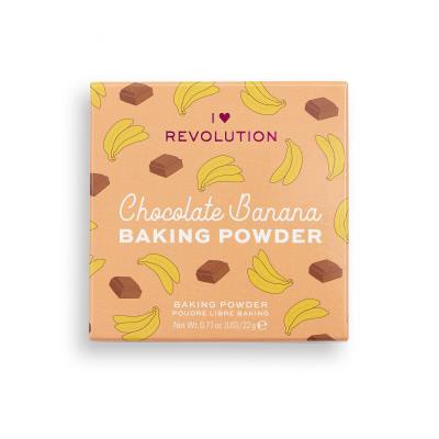 I Heart Revolution Loose Baking Powder Puder v prahu za ženske 22 g Odtenek Chocolate Banana