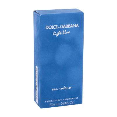 Dolce&amp;Gabbana Light Blue Eau Intense Parfumska voda za ženske 25 ml poškodovana škatla