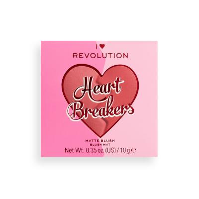 I Heart Revolution Heartbreakers Matte Blush Rdečilo za obraz za ženske 10 g Odtenek Kind
