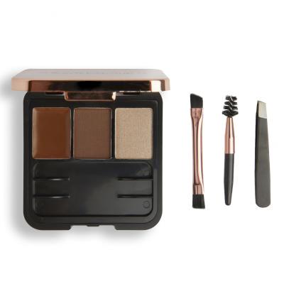 Makeup Revolution London Brow Sculpt Kit Paletka za obrvi za ženske 2,2 g Odtenek Brown