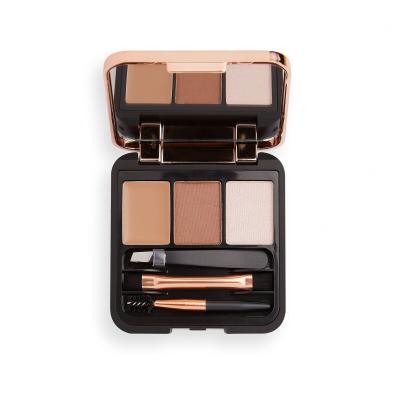 Makeup Revolution London Brow Sculpt Kit Paletka za obrvi za ženske 2,2 g Odtenek Brown