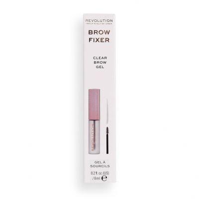 Makeup Revolution London Brow Fixer Maskara za obrvi za ženske 6 ml Odtenek Clear