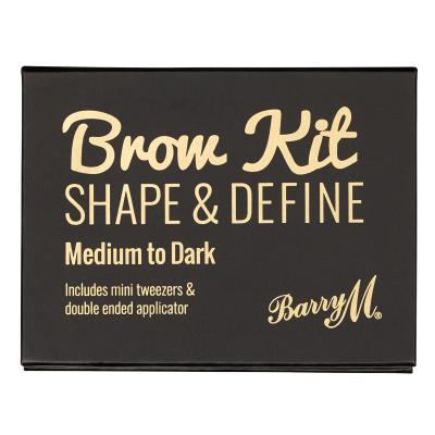 Barry M Brow Kit Paletka za obrvi za ženske 4,5 g Odtenek Medium - Dark
