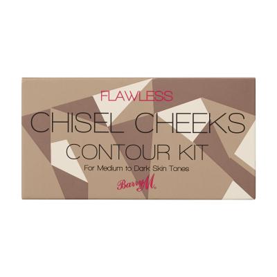 Barry M Flawless Chisel Cheeks Contour Kit Puder v prahu za ženske 2,5 g Odtenek Medium - Dark