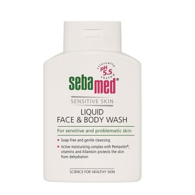 SebaMed Sensitive Skin Face &amp; Body Wash Tekoče milo za ženske 200 ml