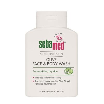 SebaMed Sensitive Skin Face &amp; Body Wash Olive Tekoče milo za ženske 200 ml