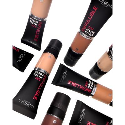 L&#039;Oréal Paris Infaillible 32H Matte Cover SPF25 Puder za ženske 30 ml Odtenek 110