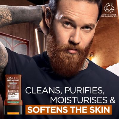 L&#039;Oréal Paris Men Expert Barber Club Body, Hair &amp; Beard Wash Gel za prhanje za moške 300 ml