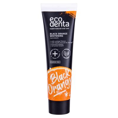 Ecodenta Toothpaste Black Orange Whitening Zobna pasta 100 ml poškodovana škatla