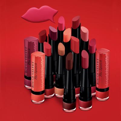 BOURJOIS Paris Rouge Velvet The Lipstick Šminka za ženske 2,4 g Odtenek 22 Moka-Dero