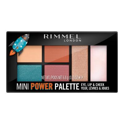 Rimmel London Mini Power Palette Paletka za konturing za ženske 6,8 g Odtenek 004 Pioneer