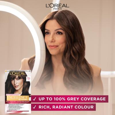 L&#039;Oréal Paris Excellence Creme Triple Protection Barva za lase za ženske 48 ml Odtenek 5,02 Light Brown
