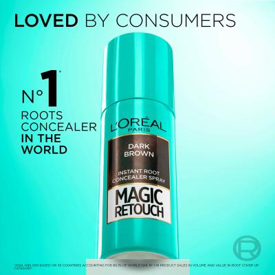 L&#039;Oréal Paris Magic Retouch Instant Root Concealer Spray Barva za lase za ženske 75 ml Odtenek Cold Brown