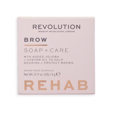 Makeup Revolution London Rehab Brow Soap + Care Gel za obrvi za ženske 5 g