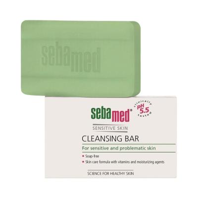 SebaMed Sensitive Skin Cleansing Bar Čistilno milo za ženske 100 g