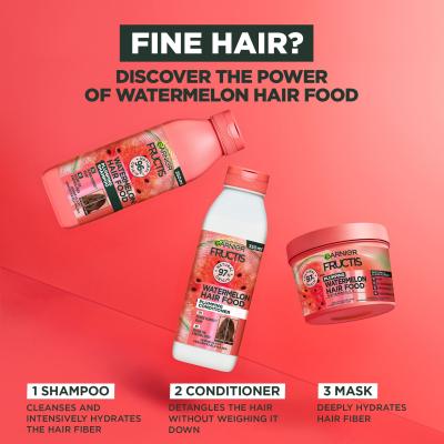 Garnier Fructis Hair Food Watermelon Plumping Conditioner Balzam za lase za ženske 350 ml
