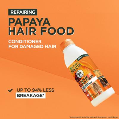 Garnier Fructis Hair Food Papaya Repairing Conditioner Balzam za lase za ženske 350 ml