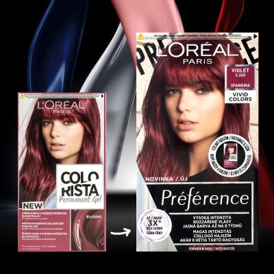 L&#039;Oréal Paris Colorista Permanent Gel Barva za lase za ženske 60 ml Odtenek Violet