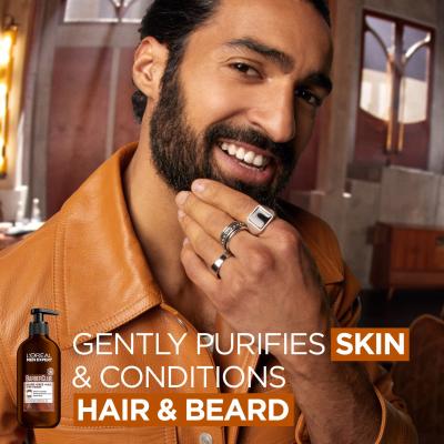 L&#039;Oréal Paris Men Expert Barber Club Beard, Face &amp; Hair Wash Šampon za brado za moške 200 ml