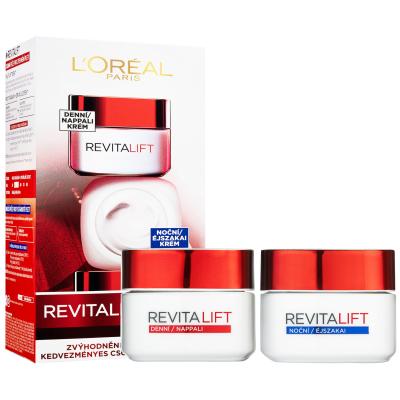 L&#039;Oréal Paris Revitalift Duo Set Darilni set dnevna krema za obraz Revitalift 50 ml + nočna krema za obraz Revitalift 50 ml
