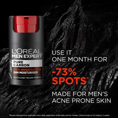 L&#039;Oréal Paris Men Expert Pure Carbon Anti-Imperfection Daily Care Dnevna krema za obraz za moške 50 ml