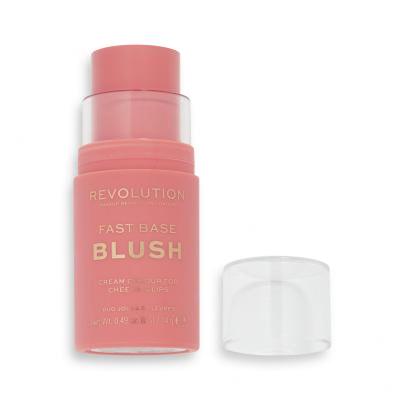 Makeup Revolution London Fast Base Blush Rdečilo za obraz za ženske 14 g Odtenek Peach