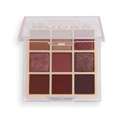 Makeup Revolution London Ultimate Nudes Senčilo za oči za ženske 8,1 g Odtenek Dark