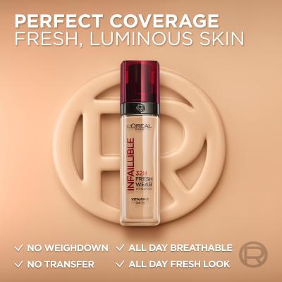 L&#039;Oréal Paris Infaillible 32H Fresh Wear SPF25 Puder za ženske 30 ml Odtenek 110