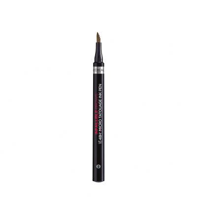 L&#039;Oréal Paris Infaillible Brows 48H Micro Tatouage Ink Pen Svinčnik za obrvi za ženske 1 g Odtenek 3.0 Brunette