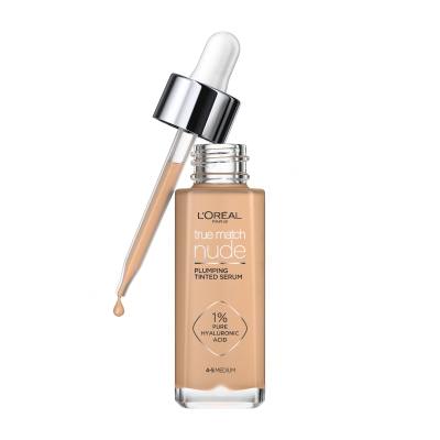 L&#039;Oréal Paris True Match Nude Plumping Tinted Serum Puder za ženske 30 ml Odtenek 4-5 Medium