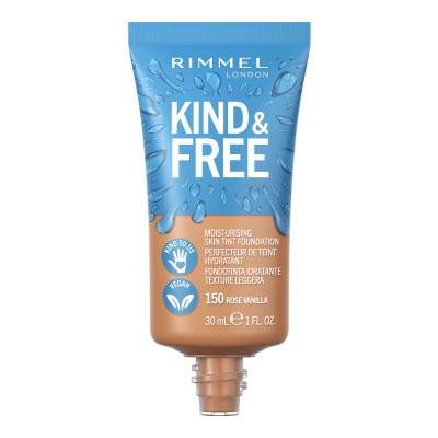 Rimmel London Kind &amp; Free Skin Tint Foundation Puder za ženske 30 ml Odtenek 150 Rose Vanilla