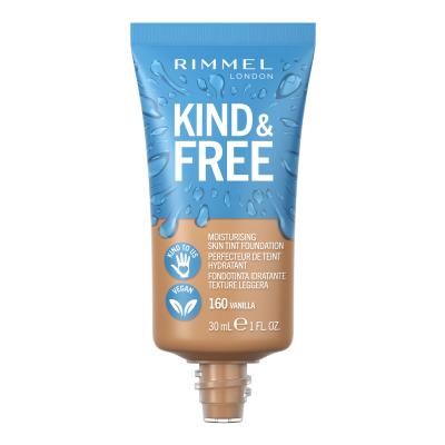 Rimmel London Kind &amp; Free Skin Tint Foundation Puder za ženske 30 ml Odtenek 160 Vanilla