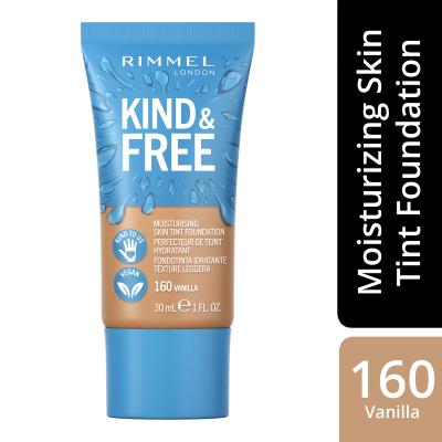 Rimmel London Kind &amp; Free Skin Tint Foundation Puder za ženske 30 ml Odtenek 160 Vanilla