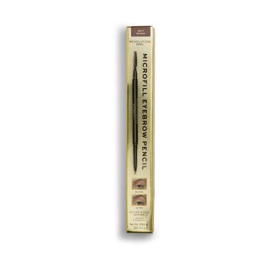 Revolution Pro Microfill Eyebrow Pencil Svinčnik za obrvi za ženske 0,1 g Odtenek Soft Brown