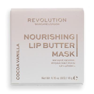 Revolution Skincare Nourishing Lip Butter Mask Cocoa Vanilla Balzam za ustnice za ženske 10 g