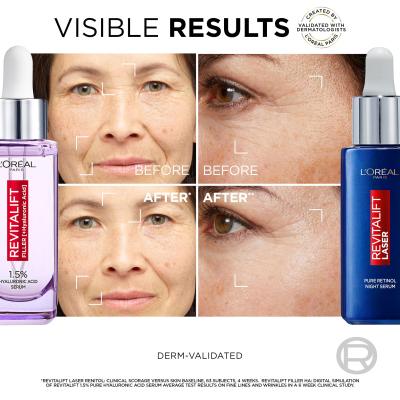 L&#039;Oréal Paris Revitalift Laser Pure Retinol Night Serum Serum za obraz za ženske 50 ml