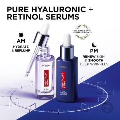 L&#039;Oréal Paris Revitalift Laser Pure Retinol Night Serum Serum za obraz za ženske 50 ml