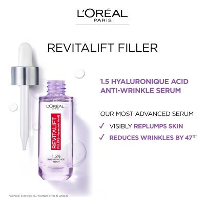 L&#039;Oréal Paris Revitalift Filler HA 1,5% Serum za obraz za ženske 50 ml