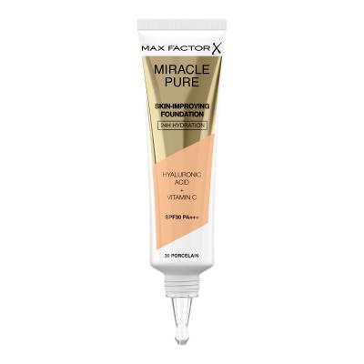 Max Factor Miracle Pure Skin-Improving Foundation SPF30 Puder za ženske 30 ml Odtenek 30 Porcelain